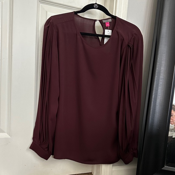 Vince Camuto Tops - Vince Camuto Deep Burgundy Blouse